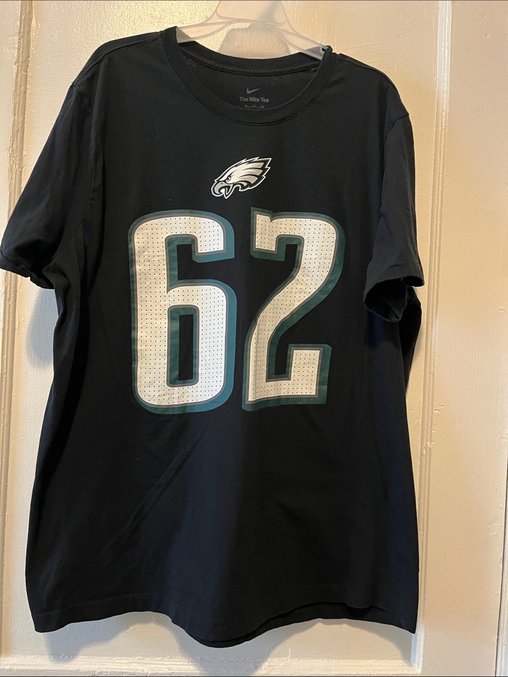 Nike Black Philadelphia Eagles #62 Short Sleeve Jersey Tee